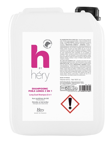 Hery h by hery shampoo hond voor lang haar | 5 ltr