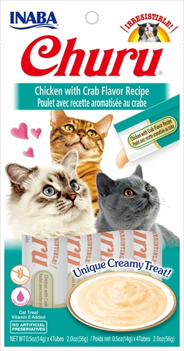 Inaba churu chicken / crab | 4x14gr snack voor katten