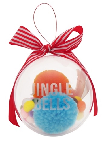 Cupid & comet jingle bells kerstbal met speelgoed kat