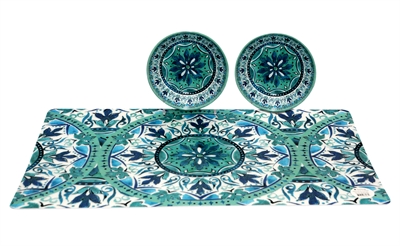 Tarhong gibraltar set 2 voerbakken / placemat gibraltar