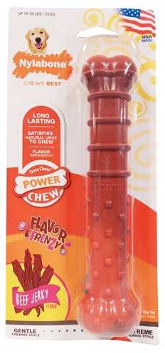 Nylabone textured dura chew beef jerkey | tot 23 kg harte bijters