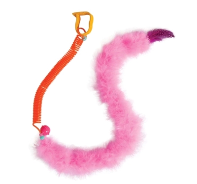 Jw cataction featherlite boa springy met catnip