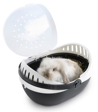 Savic transportbox elmo zwart/wit | 36x28x22 cm