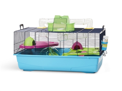 Zzzsavic hamsterkooi heaven metro lichtblauw / donkerblauw