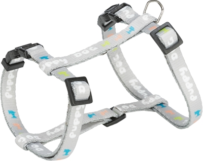 Trixie hondentuig junior lichtgrijs | 27-45x1 cm / 2 mtr