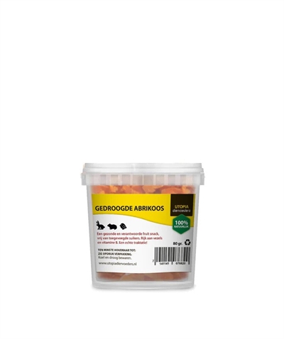 Utopia gedroogde abrikoos | 80 gr