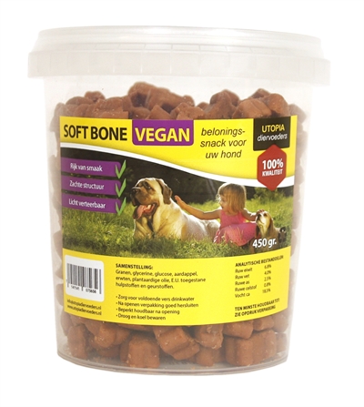 Utopia diertotaal soft bones vegan | 450 gr