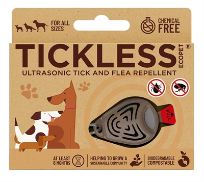 Tickless tickless eco teek en vlo afweer bruin | hond en kat