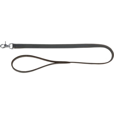 Trixie hondenriem rustic vetleer grijs | 100x2 cm