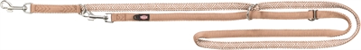 Trixie hondenriem boho ruiten verstelbaar premium met neopreen karamel