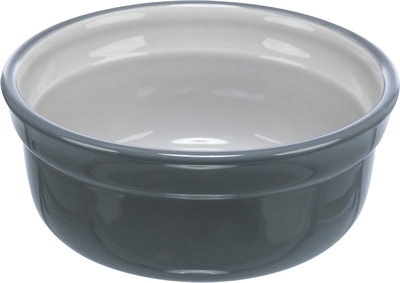 Trixie voerbak drinkbak keramiek grijs 15x15 cm | 600 ml 4 st