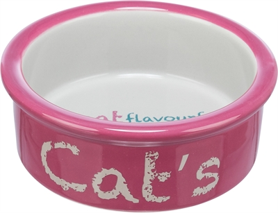 Trixie keramische voerbak roze/lichtgrijs | 12 cm, 300 ml, 4st