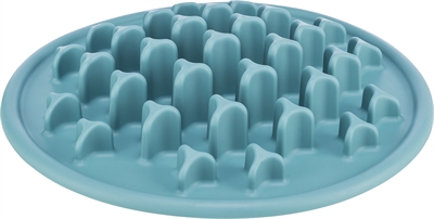 Trixie voermat slowfeeding pillars tpe blauw | 35x35 cm