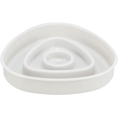 Trixie slowfeeding voerbak grijs | 15x15 cm, 350 ml