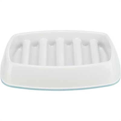 Trixie slowfeeding voerbak grijs | 21x14 cm, 250 ml