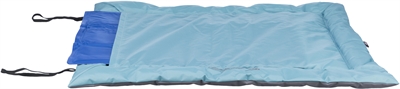 Trixie reisdeken samoa classic lichtblauw/grijs | 85x70 cm