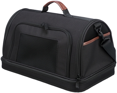 Trixie vliegtuigtas gate zwart | 45x28x25 cm