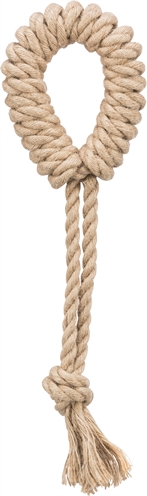 Trixie flostouw met ring hennep/katoen 32 cm | 3 stuks