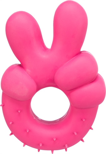 Trixie peace handteken latex assorti | 14 cm 3 st