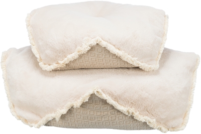 Trixie hondenkussen boho hoekig | beige 70x70 cm