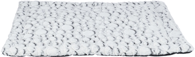 Trixie honden ligmat mila pluche wit/grijs | 80x60 cm