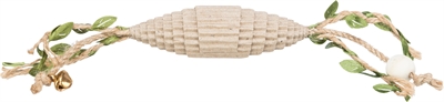 Trixie rugbybal karton / hennep beige | 24 cm 4st