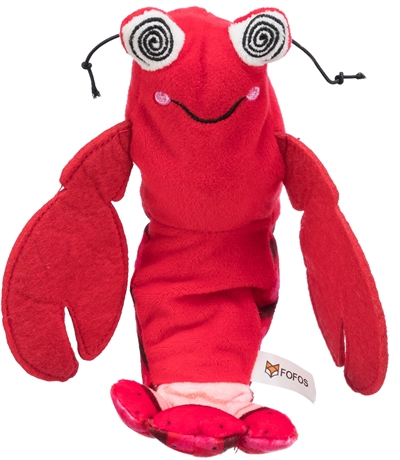 Trixie spartelgarnaal stof catnip rood | 23 cm