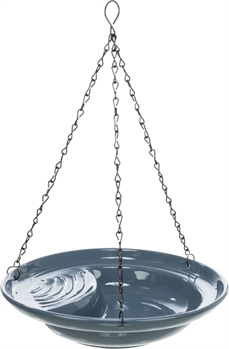 Trixie vogeldrinkschal hangend keramiek blauw | 26x26 cm 550 ml