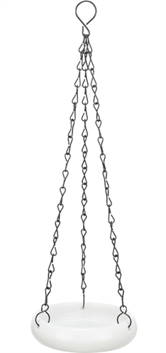 Trixie vogeldrinkbak hangend keramiek wit | 12x12 cm, 2 st.