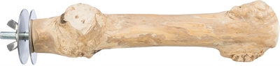 Trixie zitstok met schroefbevestiging koffiehout | 20 cm dia 2-3 cm