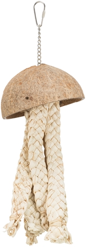 Trixie natuurspeelgoed kokosnoot/bananenbladen | 37 cm 2 st