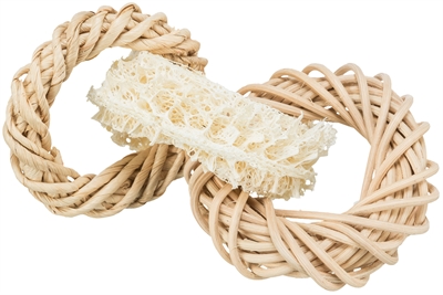 Trixie luffaring ring | rotan-maisblad 13x13 cm naturel