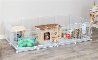 Trixie indoorren metaal / kunststof wit | 140x70x35 cm