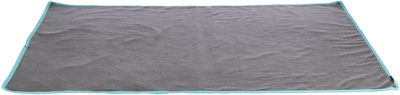 Trixie fleece deken 140x100 cm | grijs/turquoise knaagdierkooi