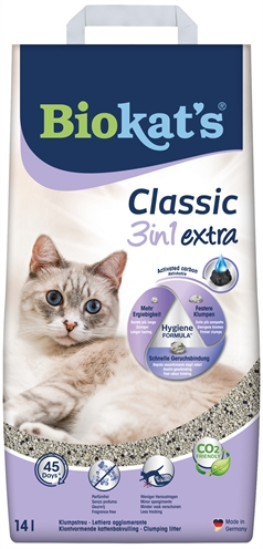 Biokat's classic 3in1 extra | kattenbakvulling 14 ltr