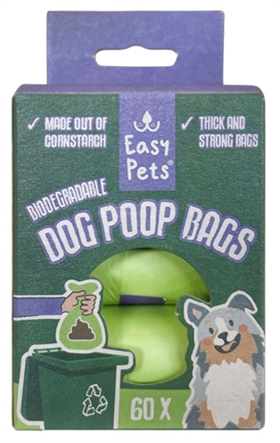 Easypets biologisch afbreekbare poepzakjes | 60 st
