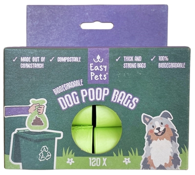 Easypets biologisch afbreekbare poepzakjes | 120 st