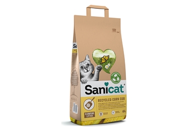 Sanicat recycled corn cob kattenbakvulling