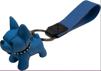 Croci sleutelhanger bulldog blauw
