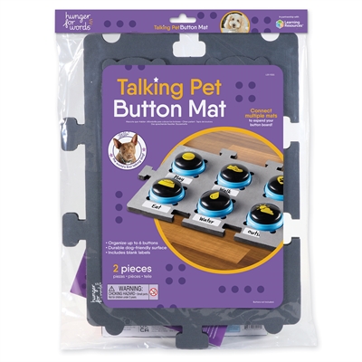 Hunger for words talking pet button mat | 47x34x2 cm