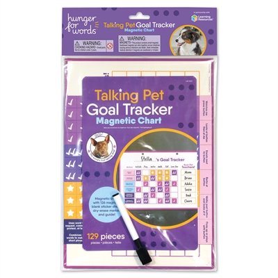 Hunger for words talking pet goal tracker | 44,6x26,5x0,5 cm