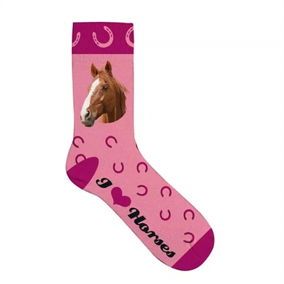 Plenty gifts sokken paard roze