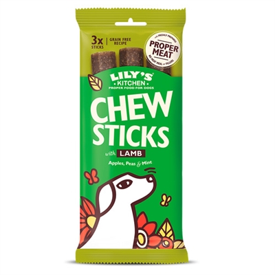 Zzzlily's kitchen dog adult chew sticks lamb