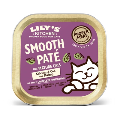Lily's kitchen cat mature cod / chicken pate