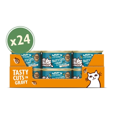 Lily's kitchen cat mature chicken / fish tasty cuts in gravy
