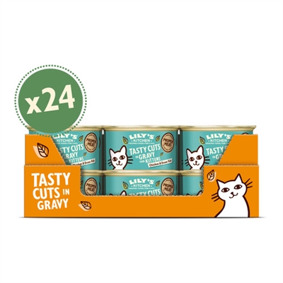 Lily's kitchen cat kitten chicken / ocean fish tasty cuts in gravy