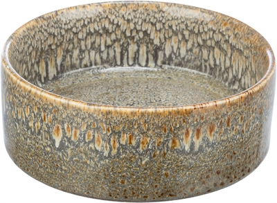 Trixie voerbak drinkbak keramiek bruin | 13x13 cm 400 ml
