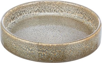 Trixie keramische voer- en drinkbak bruin | 15x15 cm 250 ml