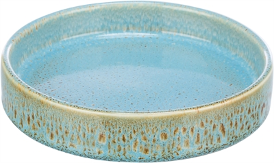 Trixie keramische voer- en drinkbak blauw | 15x15 cm 250 ml