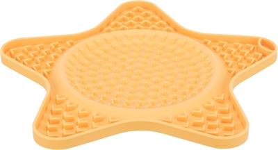Trixie lick'n'snack mat | siliconen geel 23,5 cm